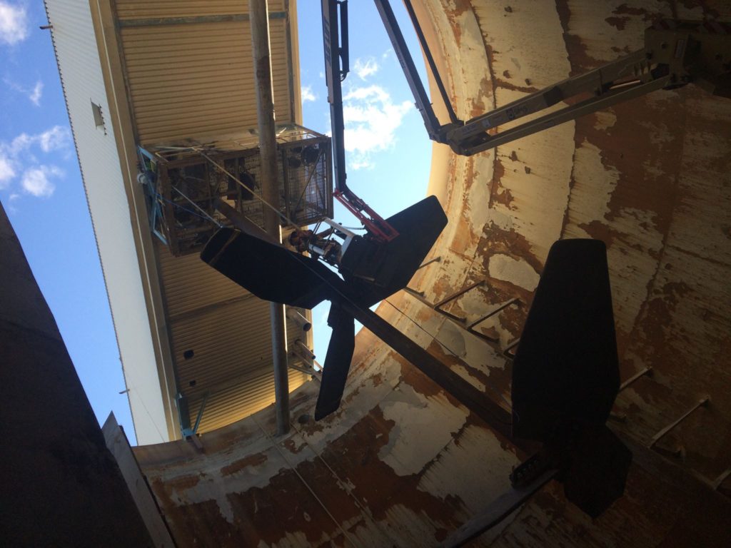 Leach tank repair project