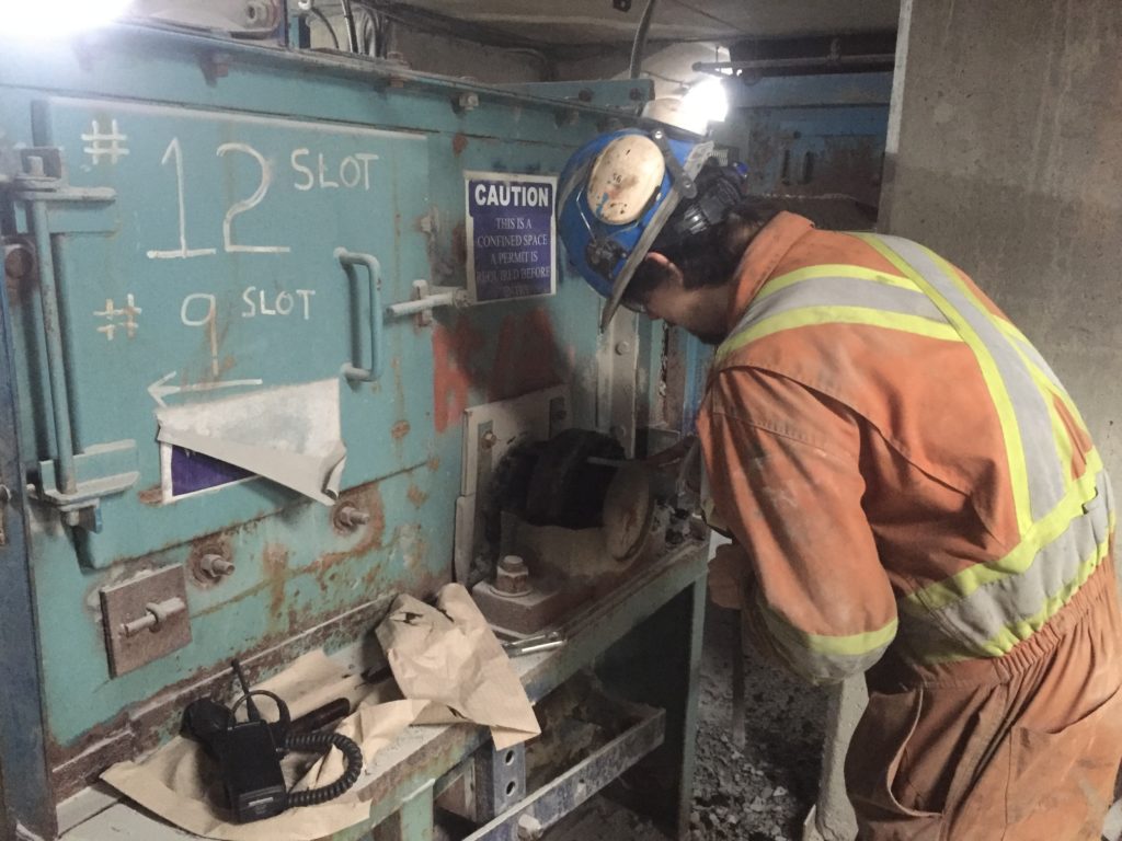 Millwright equipment and industrial work area